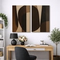 thumbnail image 6 of Canvas Print Geometric Abstract Wall Art Set of 2 Mid-Century Modern Decorative for Living Room Bedroom - 24"x36" x 2, 6 of 8
