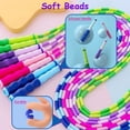 thumbnail image 2 of Jump Rope for Kids Girls and Boys,Soft Beaded Jump Ropes,Adjustable Skipping Rope,Tangle-Free Segmented Rope for Kid and Women Men Adults Exercise,Keeping Fit,Training - 9.2Ft, 2 of 7
