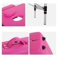 thumbnail image 5 of BestMassage Aluminum Massage Table Portable 2-fold Height Adjustable Facial Bed Salon Tattoo Bed with Facial Stand Carrying Case, Pink, 5 of 7