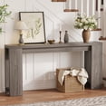 thumbnail image 5 of Ataucjin Farmhouse Narrow Console Table for Entryway, 70.9 Inch Rustic Wooden Long Sofa Table Behind Couch for Entrance, Hallway, Living Room Furniture, 5 of 7