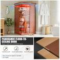 thumbnail image 5 of MEISSALIVVE Full Spectrum Infrared Sauna，1 Person Home Sauna， Red Cedar Indoor Spa Sauna with Resonance Speaker and Tempered Glass, 5 of 10