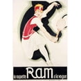 thumbnail image 2 of Vintage Apple Collection 14x18 White Modern Wood Framed Museum Art Print Titled - RAM Art Deco Tennis, 2 of 4