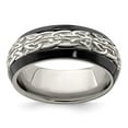 thumbnail image 7 of Edward Mirell Black Ti w/Sterling Silver Casted 9mm Band, 7 of 7