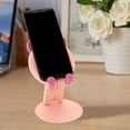 thumbnail image 2 of MasteelfCA Folding Phone Stand Desktop Rack Rubber Adorable Phone Holder for Home, 2 of 7