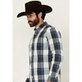 thumbnail image 2 of Cody James Men's Gallop Plaid Print Long Sleeve Button-Down Stretch Western - CJSU24W58-WHT, 2 of 4