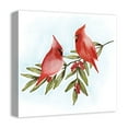 thumbnail image 2 of Creative Products Two Cardinals On Leaves 3 16 x 16 Canvas Wall Art, 2 of 5