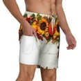 thumbnail image 3 of Goofa Thanksgiving With Autumn Printed Men's Swim Trunks Board Shorts Quick Dry Mens Swimming Trunks with Compression Liner,Breathable Fit Hawaii Beach Shorts-Small, 3 of 9
