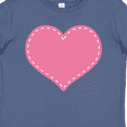 thumbnail image 4 of Inktastic Pink Heart (Stitch Border) Girls Baby T-Shirt, 4 of 5