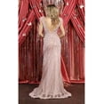 thumbnail image 3 of Formal Dress Shops Inc Prom Dress with Slit Rose Gold 12, 3 of 5