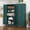 green, variant on Polup 75" Height Metal White Storage Cabinet, Modern Tall Steel Pantry Cupboard with 2 Doors and Adjustable Shelves for Kitchen Garage and Home
