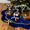 Blue, variant on Inadays Christmas Tree Skirt Luxury Velvet Plush Rustic Xmas Indoor Holiday Decorations Home Fur Scallop Tree Skirt Sparking Gold Lace Trim 30'' White