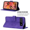 thumbnail image 5 of SaniMore for Google Pixel 6 6.4" Case Wireless Charging Support, Magnetic Flip Wallet Card Holder PU Leather Cover Built-in Kickstand & Wrist Strap Full Body Protective Shell, Purple, 5 of 8