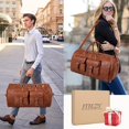 thumbnail image 2 of Bolsa de ropa ITIEZY Premium Travel de piel sintética impermeable, 2 of 8
