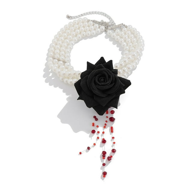 ZLight Collier Rouge, Collier d'Halloween en Style Rouge. Durable Robuste, Propre, Résistant à l'Oxydation. Parfait 6642K1 01