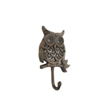 

Handcrafted Model Ships K-0613-rc 6 x 2 x 5 in. Rustic Copper Cast Iron Owl Hooks