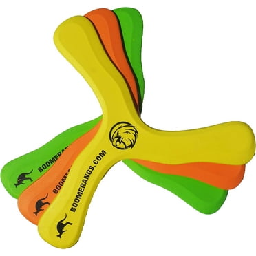 3 Pack - Baloo Boomerangs - Foam boomerangs for kids - Very soft and safe.