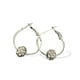 thumbnail image 2 of Jumpingount 1 par de pendientes de aro, pendientes de diamantes de imitación, joyería para banquete de cumpleaños, regalo personalizado para Cuenta blanca plateada 20Conjunto, 2 of 6