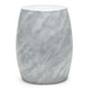 MoDRN Glam Round Faux Marble Outdoor Garden Stool