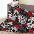 thumbnail image 5 of Flannel Fleece Bed Blanket Throw Blanket Lightweight Cozy Plush Blanket for Bedroom Living Room Sofa Couch Butterfly 50"X40", 5 of 6