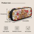 thumbnail image 5 of Yspwyqan Backpack Set for Kids, Flower Capybara Family Girls Backpack Lunchbox Set with Water Bottle Bag, 17 Inch Double Zipper Large Capacity Bookbag for High School Hiking, 5 of 7