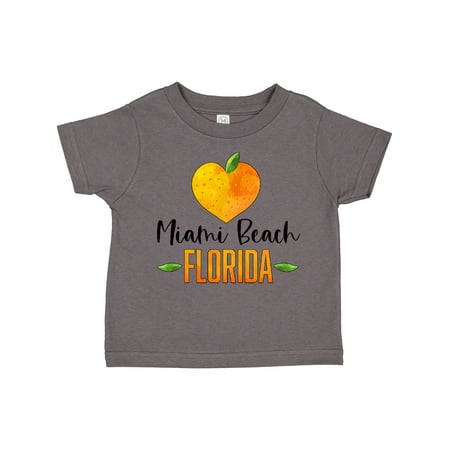 

Inktastic Miami Beach Florida Orange in Heart Gift Toddler Boy or Toddler Girl T-Shirt