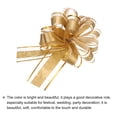 thumbnail image 4 of 20pcs 6 Inch Pull Bow Gift Wrapping Bows Ribbon Organza Gold for Party, 4 of 6