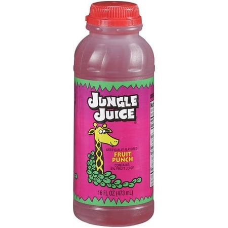 Jungle Juice Fruit Punch Drink, 16 fl oz Bottle