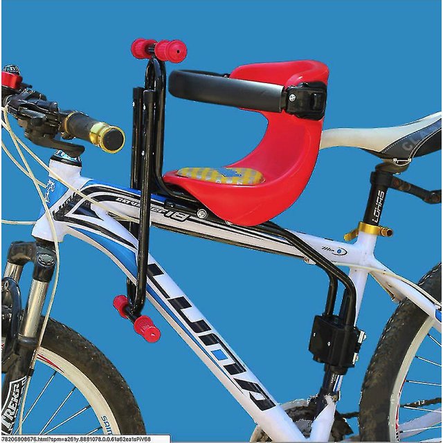 Asiento delantero para niños, bicicleta eléctrica, asiento delantero plegable, asiento para bebé, placa de regalo, bicicleta de montaña delantera