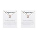thumbnail image 2 of Collar de Aleación Minnieouse Doce Signos del Zodiaco Oro Rosa Piscis, 2 of 6