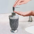 thumbnail image 3 of nu steel Beaded Heart Resin Refillable Liquid Soap Dispenser Pump Bottle for Bathroom Vanity Countertop, Kitchen Sink - Holds Essential Oils, Lotions, Liquid Soaps, Hand Soap, Hand Sanitizer, 3 of 4