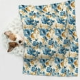 thumbnail image 6 of Disketp Vintage Blue Flowers Dog Blanket/Bed Cover for Dogs and Cats,Puppy Essentials-Large, 6 of 8