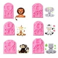thumbnail image 4 of Silicone Fondant Mold Monkey Rabbits Cake Decoration Molds Elephant Giraffe Resin Sugarcraft Mold Epoxy Mold, 4 of 6