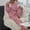 Pink, variant on Pajama Sets for Women 2 Piece Fleece Long Sleeve Pants Sleepwear Lounge Set Soft Cozy Warm Pjs Loungewear Round Neck Pajama Warm Cozy Sleepwear - M