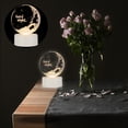 thumbnail image 4 of KAKOWELY 1 juego de lámpara de noche 3D de luz cálida, lámpara de escritorio para dormitorio, lámpara decorativa para el hogar., 4 of 5