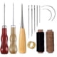 thumbnail image 1 of RV Kit de herramientas de cuero (Cantidad ver tabla) Reparación manual Hilo encerado de cuero 8 colores con agujas de coser Tijeras Cinta métrica para coser cuero Zapatos de cuero Sofá Sailing Electrónica, 1 of 5