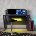 thumbnail image 3 of NTense Genesis Adjustable Gaming Desk in Black, 3 of 5
