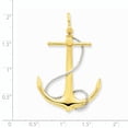 thumbnail image 2 of 14K Yellow Gold 3-D Anchor with Entwined Rope Accent Pendant, 2 of 2