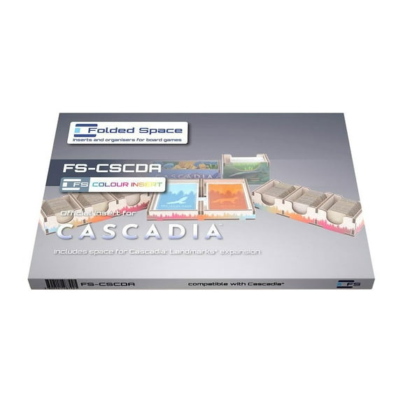 Folded Space: Cascadia Board Game Organizer (Colour Insert)