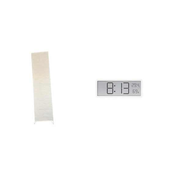 Lámpara De Pie Para Sala De Estar Con Pantalla Digital Grande Que Muestra Temperatura Y Humedad; Ideal Para Decorar Oficinas, Dormitorios Y Aulas.