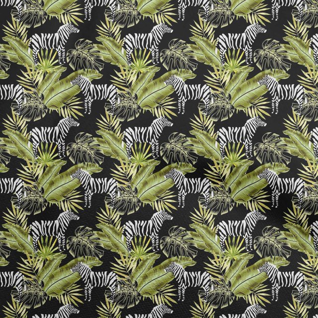 oneOone Rayon Light Green Fabric Tropical Abstract Leaf With Animal Craft Projects Decor Fabric Printed By The Yard 56 Inch Wide