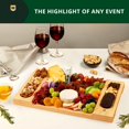 thumbnail image 6 of Charcuterie And Cheese Board - Large Serving Tray Platter House Warming Gifts Home  Birthday For Mom Dad Women Men 15.5"x10", 6 of 9