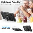 thumbnail image 6 of XYX for Lenovo Tab One 8.7 inch/Tab K9 2025 Case, 3in1 Heavy Duty Shockproof Tablet Cover with Stand, Shoulder Strap, Black, 6 of 8