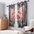 thumbnail image 7 of Window Curtain Panels Cotton Linen Decorative Curtains - SymmetricalHappy Christmas NatureWindow Shade Backdrops for Home Office Sunroom Country House, 7 of 7