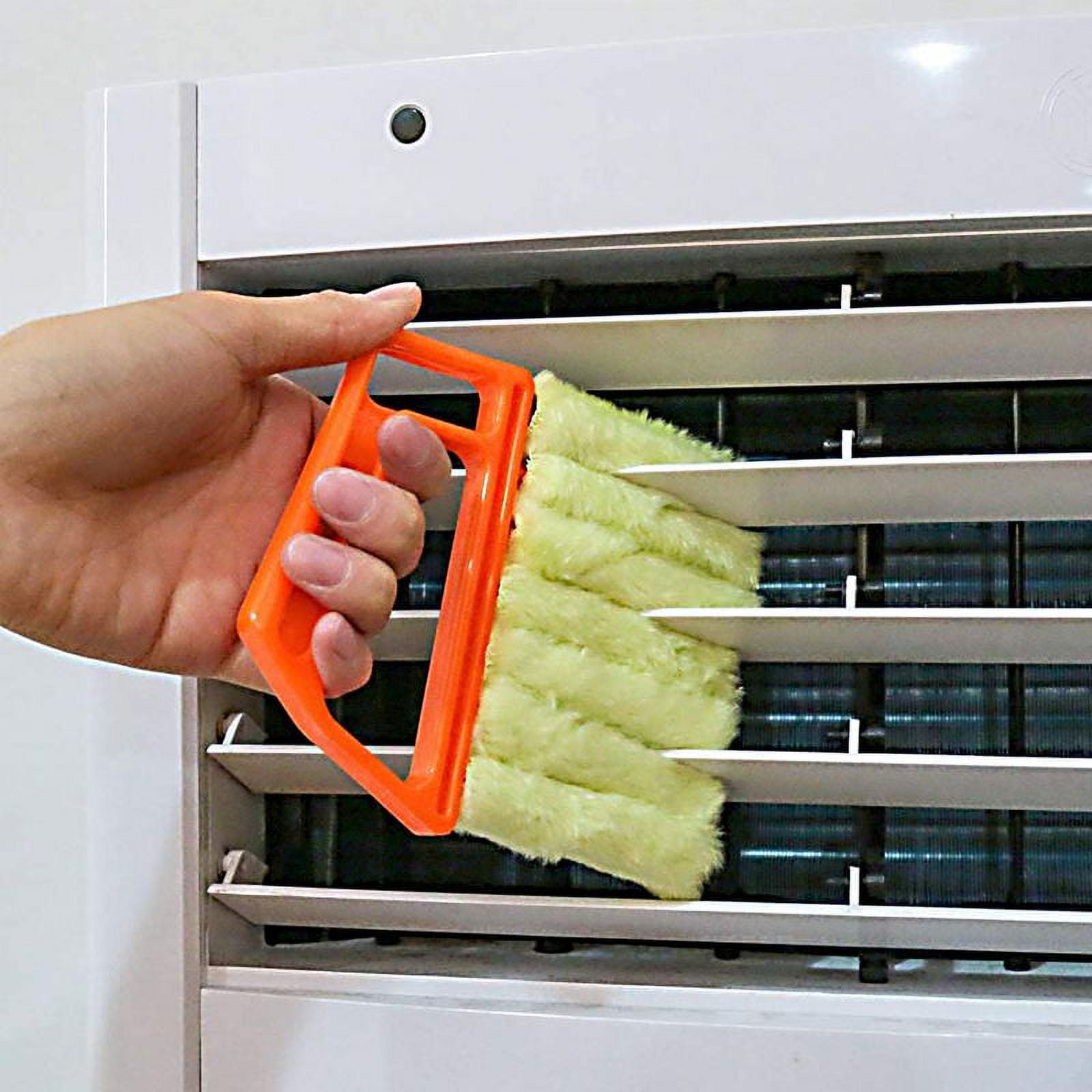 Window Blind Cleaner - 2 Clamps and 5 Removable Sleeves - Ideal Duster  Cleaning Tool for Blinds, Shutters, Shades, Air Conditioner Vent Covers,  etc. 