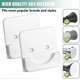thumbnail image 2 of 2 Pack Adhesive Shower Curtain Rod Tension Holder - No Drilling Required, 2 of 5
