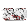 thumbnail image 7 of Balery Monkey Print Car Windshield Sun Shade,Windshield Sunshade for Car Pickup Truck SUV Accessories-Small, 7 of 7