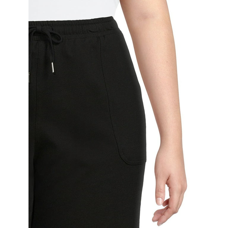 Terra & Sky Women's Plus Size Knit Bermuda Shorts 