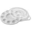 thumbnail image 1 of Jack Richeson 10-Well Round Plastic Palette W/Cover, 1 of 3