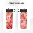 thumbnail image 3 of Yiaed Refreshing Watermelon Slices Print Water Bottle with Straw Lid, Stainless Steel Double Wall Insulated Water Bottle | Leak-Proof and Spill-Proof Water Bottle, 3 of 8