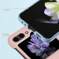 thumbnail image 4 of Allytechgroup Galaxy Z Flip 7 Case with Screen Protector, Hinge Protection Skin-Friendly Slim Cover Shelll Anti-Scratch Drop Protective Bumper Shockproof for Samsung Galaxy Z Flip 7, Pink, 4 of 9